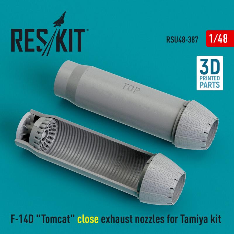 F-14D Tomcat - Closed exhaust nozzles [Tamiya] (3D Printed)
