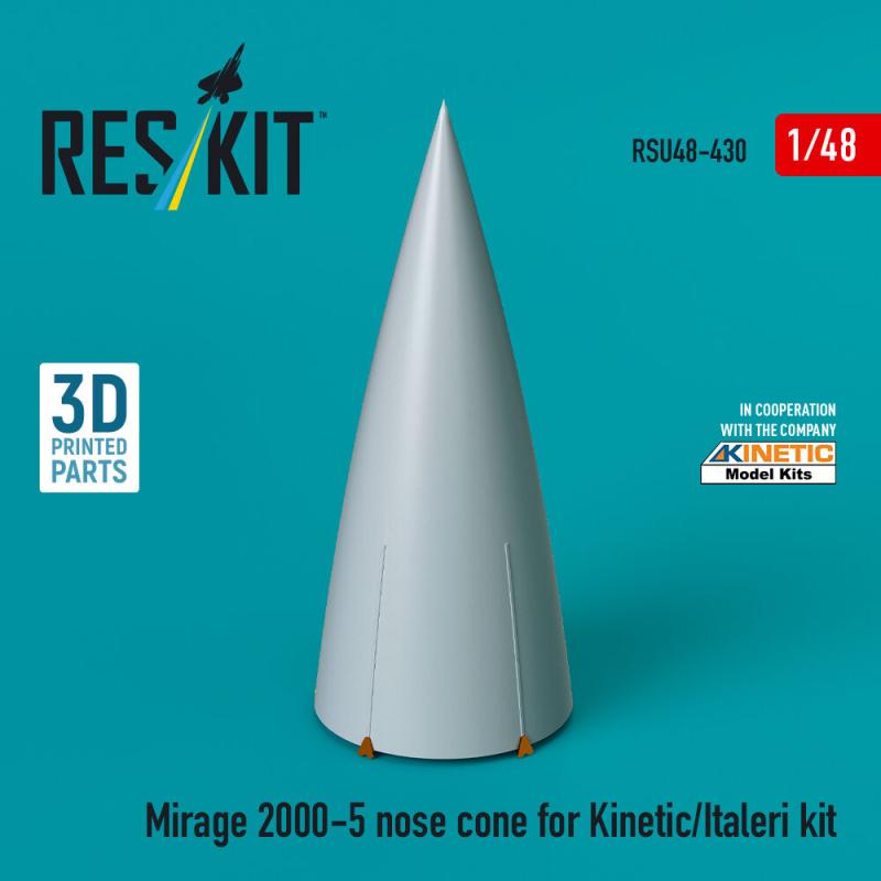 Mirage 2000-5 - Nose cone [Kinetic/Italeri] (3D Printed)