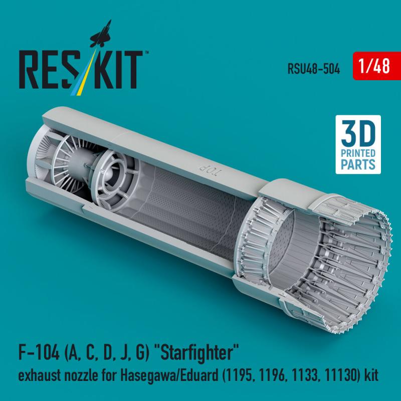 F-104 (A, C, D, J, G) Starfighter exhaust nozzle [Hasegawa] (3D Printed)
