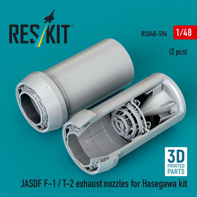 JASDF F-1 / T-2 exhaust nozzles [Hasegawa] (3D Printed)