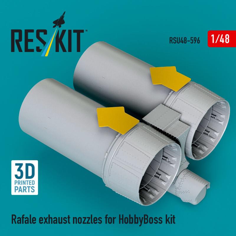 Rafale exhaust nozzles [HobbyBoss] (3D Printed)