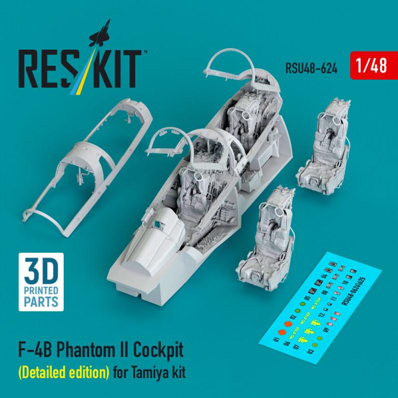 F-4B Phantom II - Cockpit (Detailed edition) (3D Printed) [Tamiya]