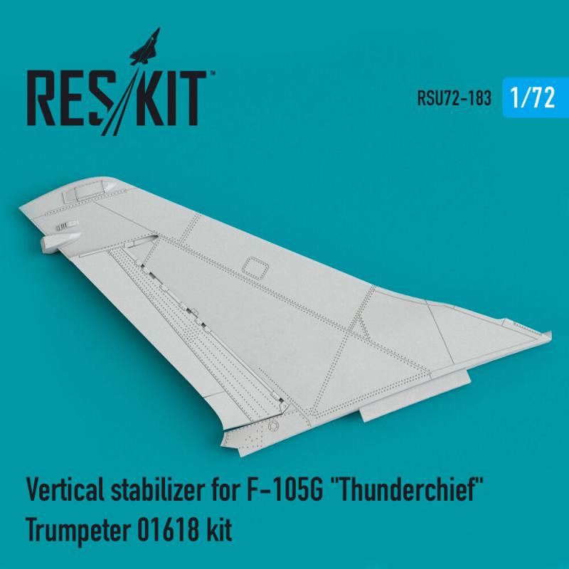 Vertical stabilizer for F-105G Thunderchief [Trumpeter]