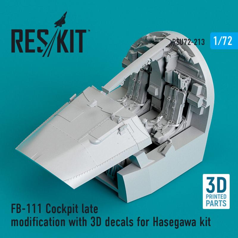 FB-111 Cockpit late modification with 3D decals [Hasegawa] (3D Printed)