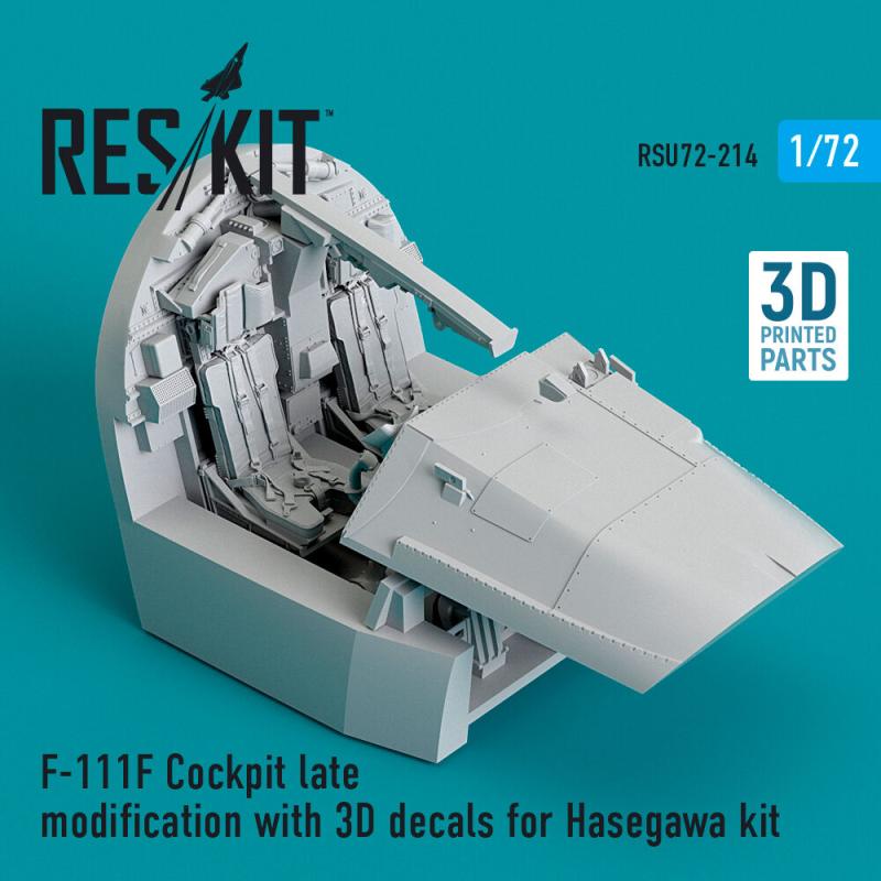 F-111F Cockpit late modification with 3D decals [Hasegawa] (3D Printed)