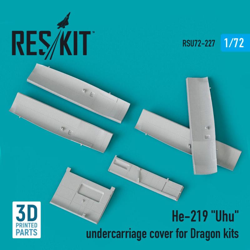 He-219 Uhu -Undercarriage covers [Dragon] (3D Printed)