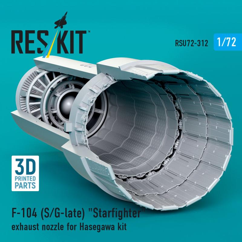 F-104 (S/G-late) Starfighter - Exhaust nozzle [Hasegawa] (3D Printed)