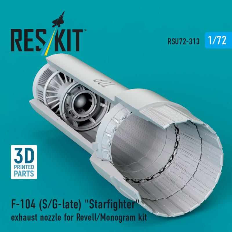 F-104 (S/G-late) Starfighter - Exhaust nozzle [Revell/Monogram] (3D Printed)