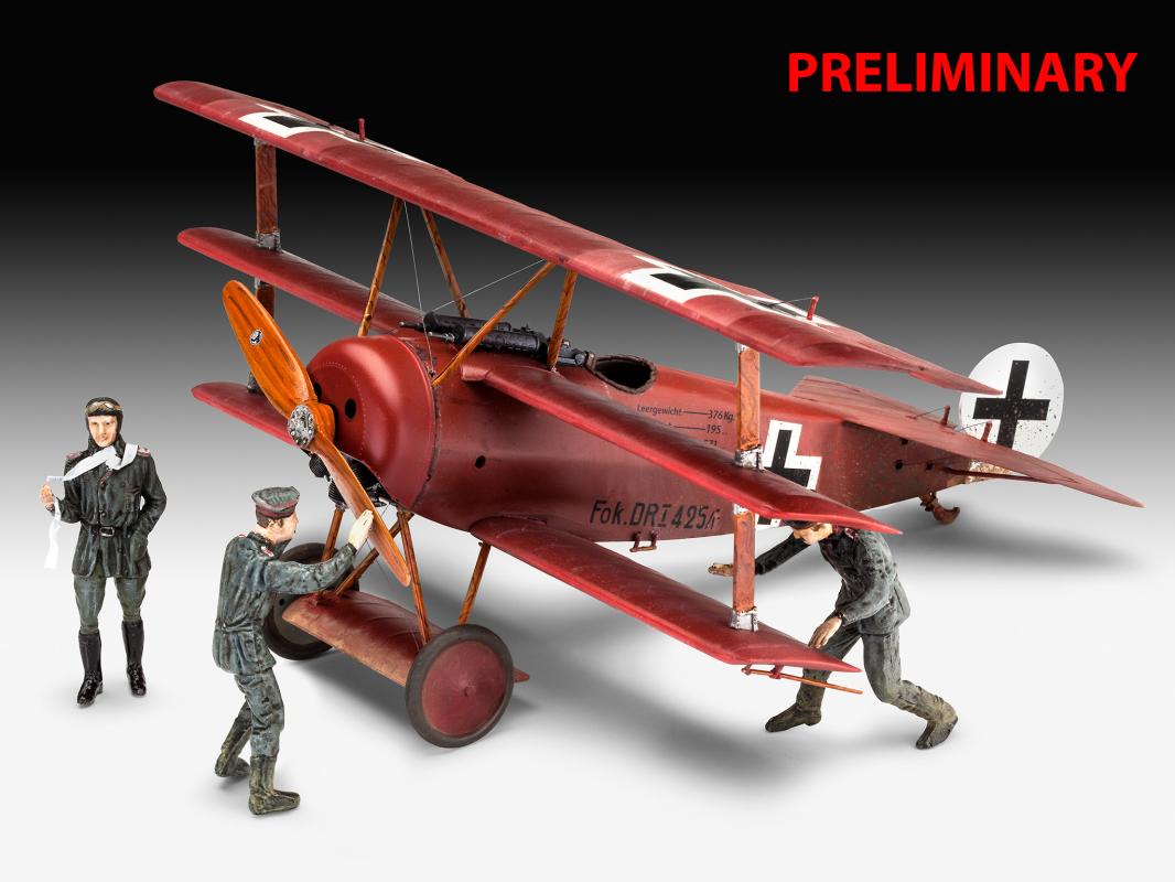 4009803037622 - Fokker Triplane DR1 - 75 Year Plastic Modelbuilding