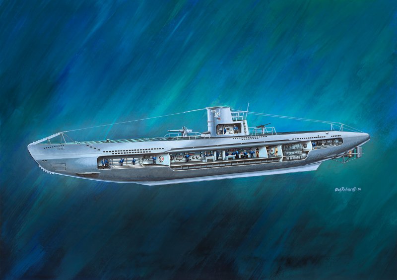 U47 Günther Prien プラモデル 1/144 U47 Günther Prien - 1/72 Revell submarines - iModeler