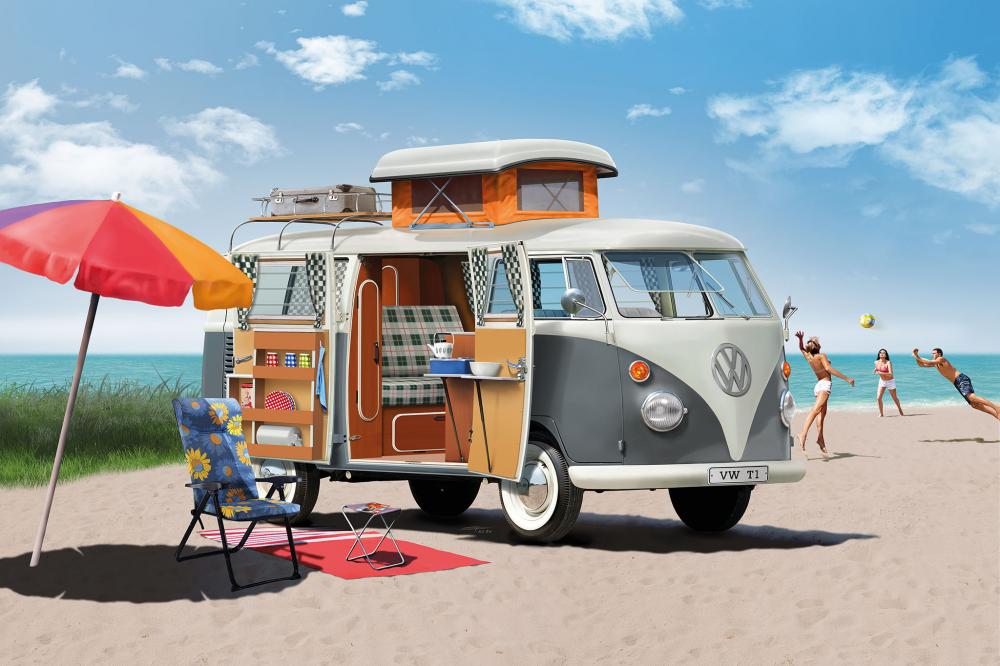 Revell VW T2 Camper Easy-Click inkl. Farben und Pinsel