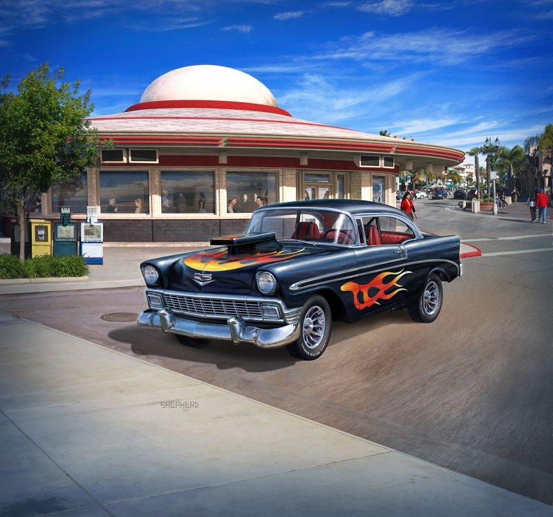 1956 Chevy Customs [Model Set]