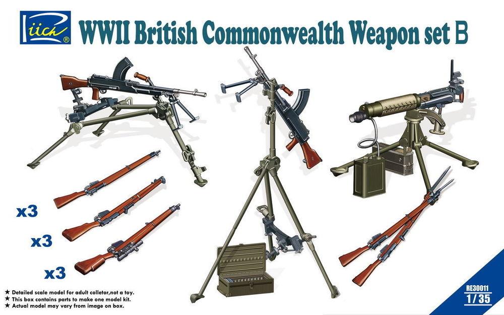 6953391900319 - Riich Models RE30011 - WWII British Commenwealth Weapon Set B in 135 6953391900319 - Riich Models RE30011 - WWII British Commenwealth Weapon Set B in 135