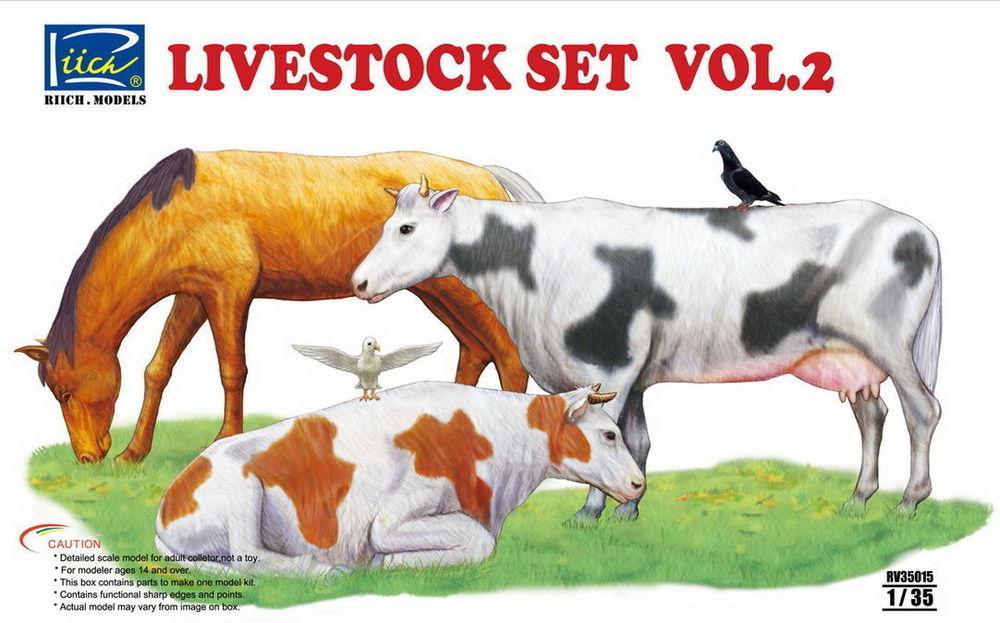 6953391900180 - Riich Models RV35015 - Livestock Set Vol2 in 135 6953391900180 - Riich Models RV35015 - Livestock Set Vol2 in 135