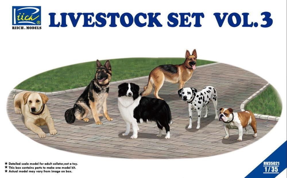 Mat,Livestock günstig Kaufen-Livestock Set Vol.3 (six dogs). Livestock Set Vol.3 (six dogs) <![CDATA[Riich Models / RV35021 / 1:35]]>. 