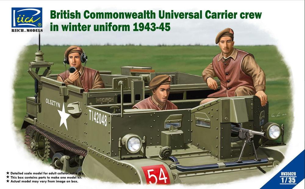 model 1943 günstig Kaufen-British Commenwealth Universal Carrier crew in winter Uniform 1943-45. British Commenwealth Universal Carrier crew in winter Uniform 1943-45 <![CDATA[Riich Models / RV35028 / 1:35]]>. 