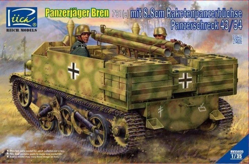 73 cm günstig Kaufen-Panzerjäger Bren 731(e) mit 8,8cm Raketenpanzerbüchse Panzerschreck 43/54. Panzerjäger Bren 731(e) mit 8,8cm Raketenpanzerbüchse Panzerschreck 43/54 <![CDATA[Riich Models / RV35035 / 1:35]]>. 