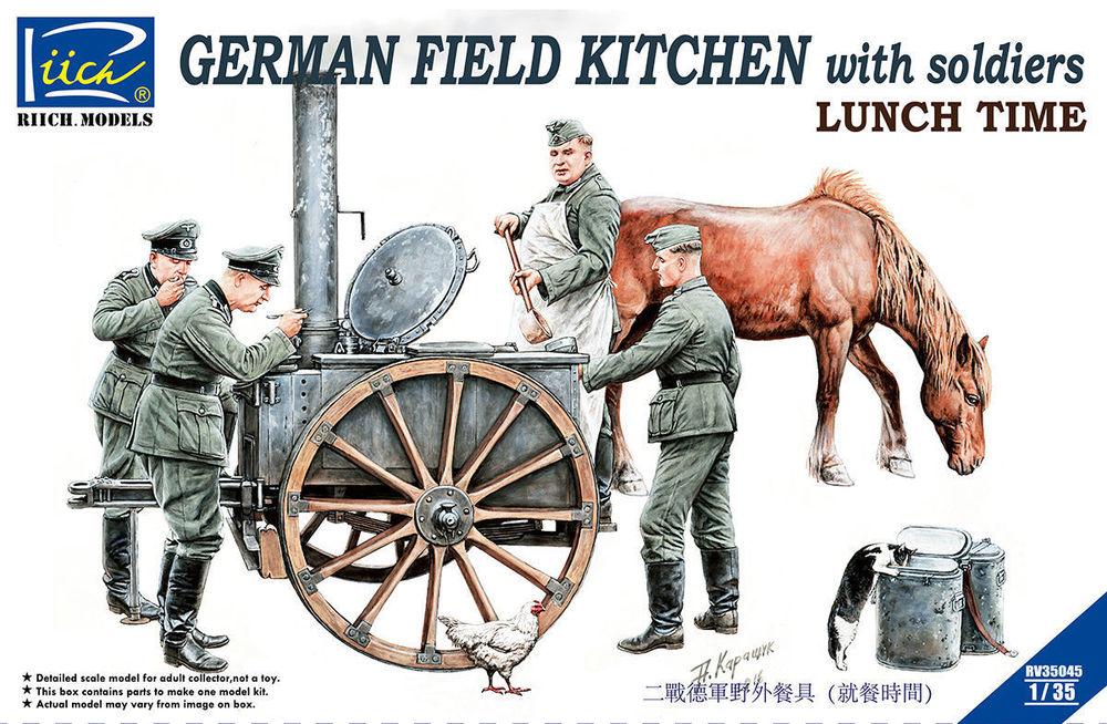 Kit with günstig Kaufen-German Field Kitchen with Soliders (cook & three German soldiers,food containers). German Field Kitchen with Soliders (cook & three German soldiers,food containers) <![CDATA[Riich Models / RV35045 / 1:35]]>. 