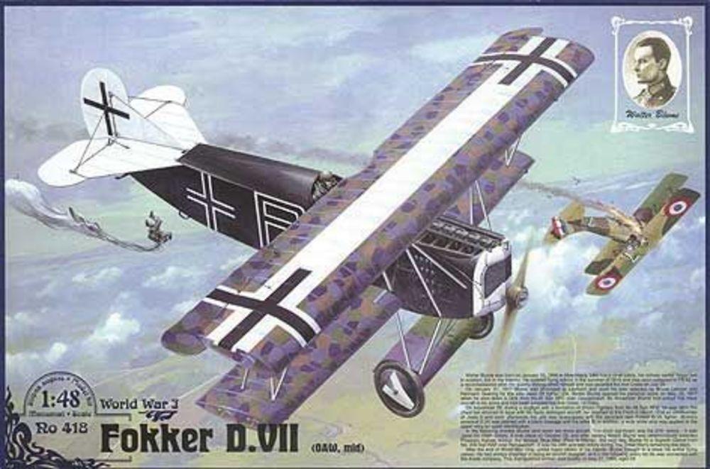 Blume günstig Kaufen-Fokker D.VII ( OAW) ´´Walter Blume´´. Fokker D.VII ( OAW) ´´Walter Blume´´ <![CDATA[Roden / 418 / 1:48]]>. 