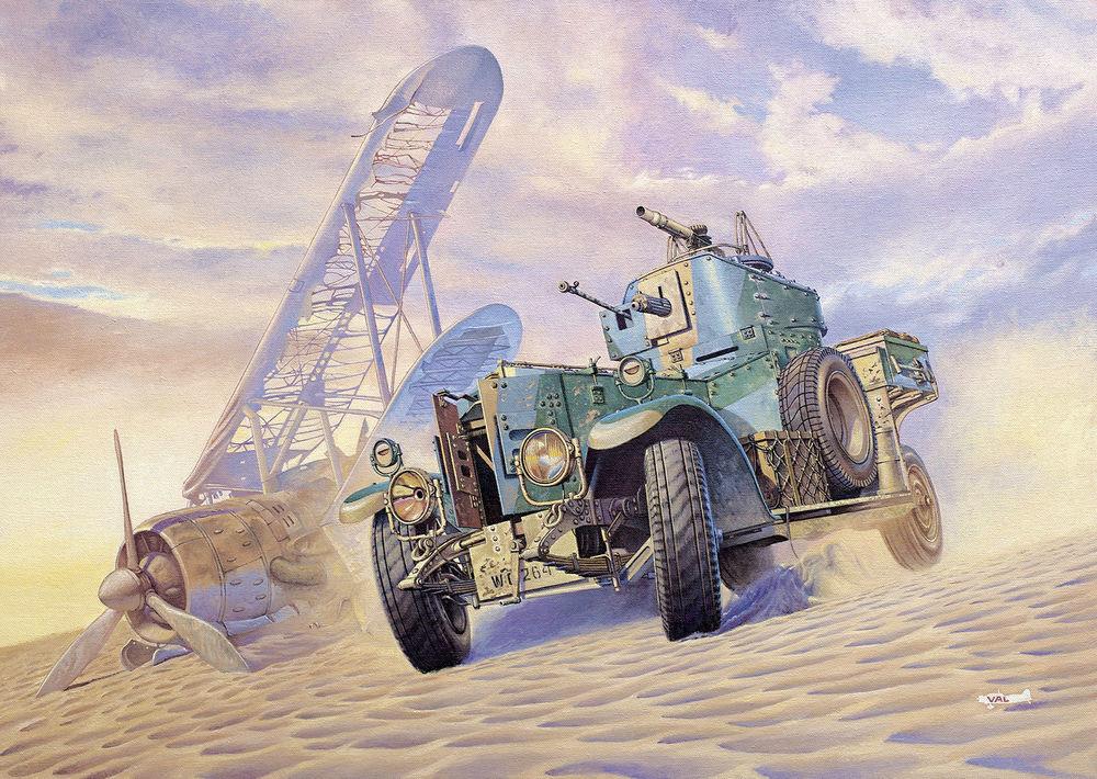 4823017701960 - Roden 734 - British Armoured Car Pattern 1920 MkII (modified with sand tyres) in 172 4823017701960 - Roden 734 - British Armoured Car Pattern 1920 MkII (modified with sand tyres) in 172