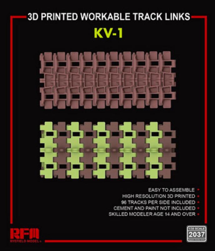 4897062621207 - Workable track links - KV-1 (3D printed) 4897062621207 - Workable track links - KV-1 (3D printed)