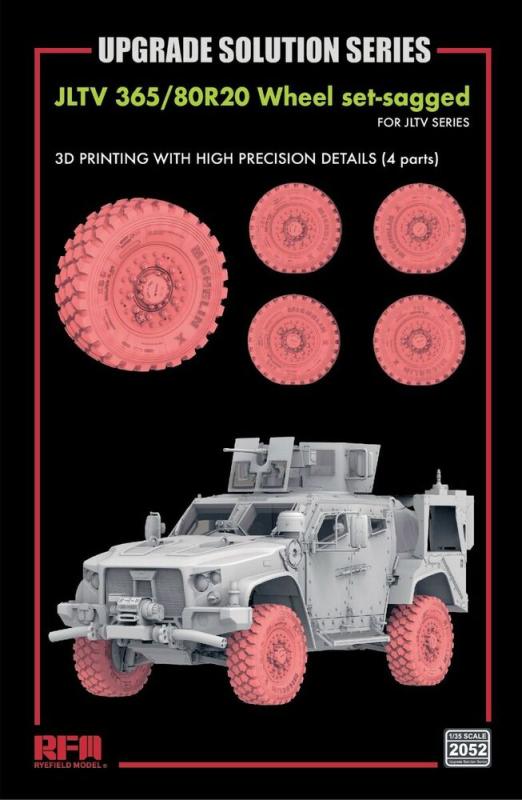 4897062621337 - Wheel Set-sagged - JLTV - 4 Wheels (3D printed) 4897062621337 - Wheel Set-sagged - JLTV - 4 Wheels (3D printed)
