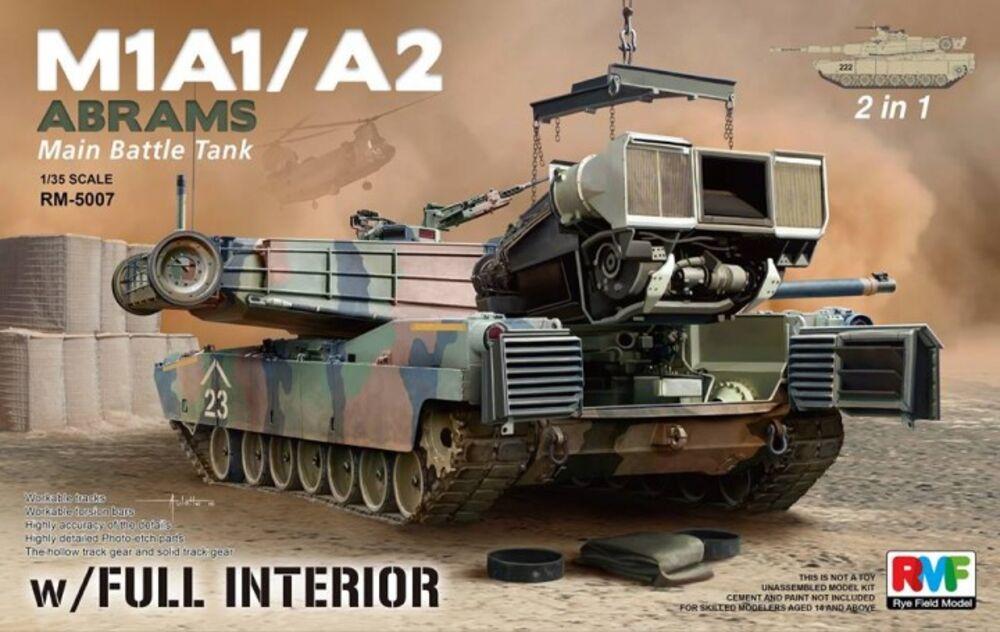 M1A Abrams günstig Kaufen-M1A1/ A2 Abrams w/Full Interior 2 in 1. M1A1/ A2 Abrams w/Full Interior 2 in 1 <![CDATA[Rye Field Model / RM-5007 / 1:35]]>. 