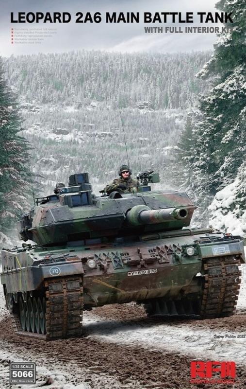 4897062621283 - Leopard 2A6 Main Battle Tank with full Interior 4897062621283 - Leopard 2A6 Main Battle Tank with full Interior