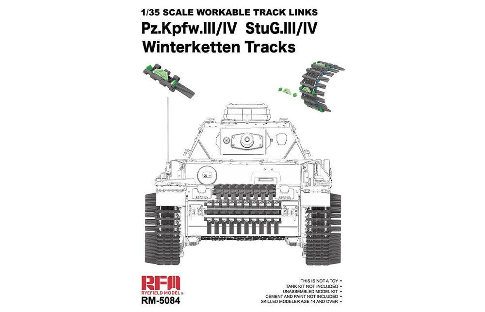 4897062621573 - Workable Tracks - Winterketten - PzKpfw III IV 4897062621573 - Workable Tracks - Winterketten - PzKpfw III IV