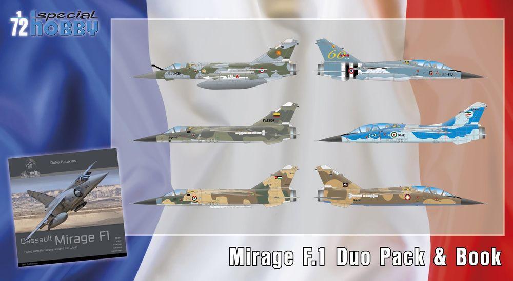 8594071087289 - Special Hobby 100-SH72414 - Mirage F1 Duo Pack & Book in 172 8594071087289 - Special Hobby 100-SH72414 - Mirage F1 Duo Pack & Book in 172