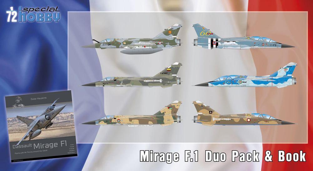 10 Book  günstig Kaufen-Mirage F.1 Duo Pack & Book. Mirage F.1 Duo Pack & Book <![CDATA[Special Hobby / 100-SH72414 / 1:72]]>. 