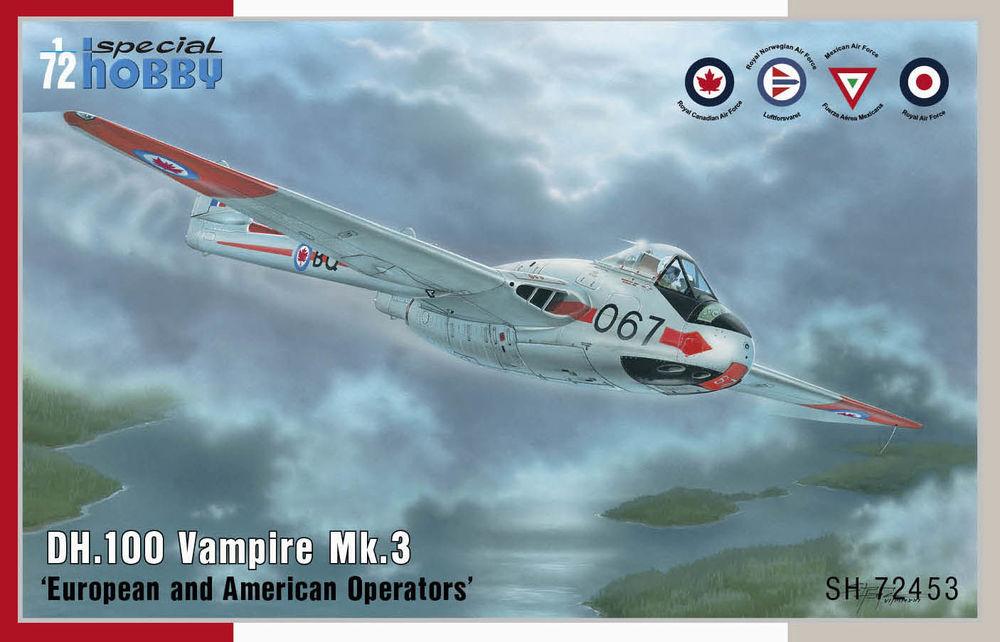 8594071088316 - Special Hobby 100-SH72453 - DH100 Vampire Mk3 European and American Operators in 172 8594071088316 - Special Hobby 100-SH72453 - DH100 Vampire Mk3 European and American Operators in 172