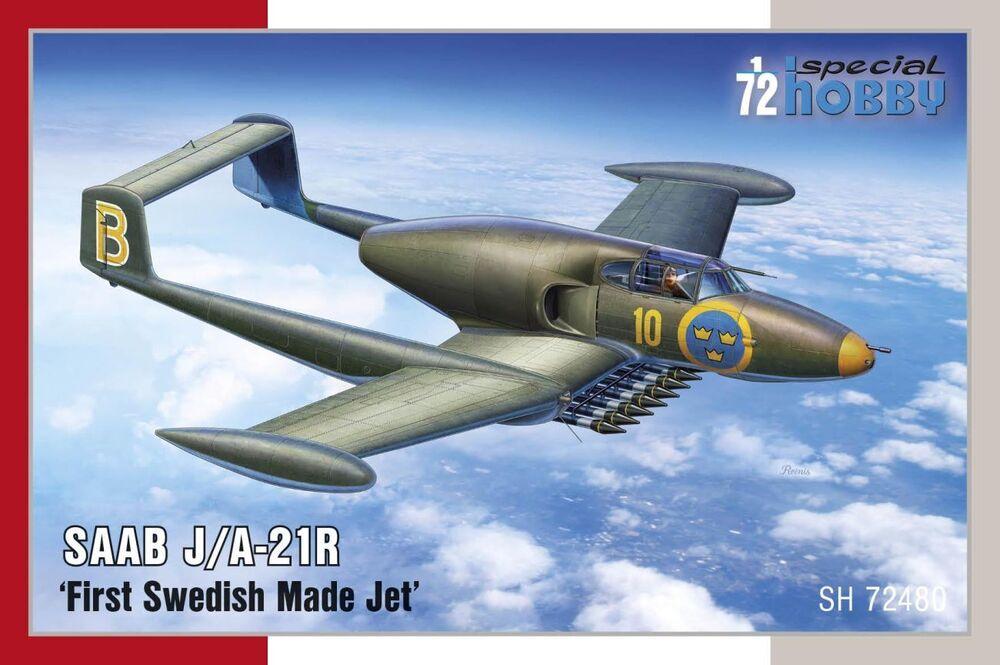Mr.Hobby günstig Kaufen-SAAB J/A-21R First Swedish Made Jet. SAAB J/A-21R First Swedish Made Jet <![CDATA[Special Hobby / 72480 / 1:72]]>. 