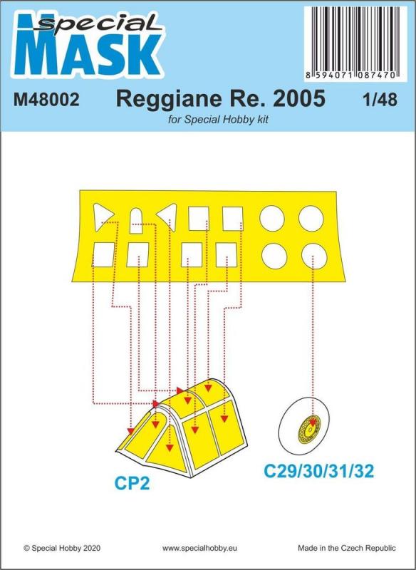 80 1  günstig Kaufen-Reggiane Re.2005 Mask. Reggiane Re.2005 Mask <![CDATA[Special Hobby / 100-M48002 / 1:48]]>. 