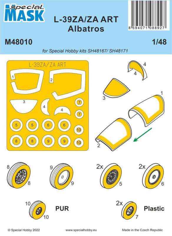 8594071088927 - Special Hobby M48010 - 148 L-39ZA ZA ART Albatros MASK 8594071088927 - Special Hobby M48010 - 148 L-39ZA ZA ART Albatros MASK