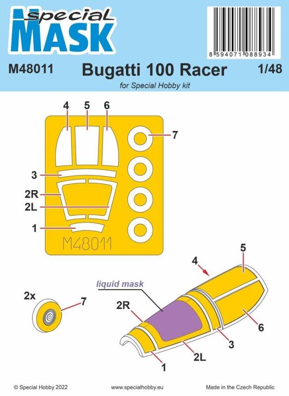 bugatti günstig Kaufen-Bugatti 100 MASK. Bugatti 100 MASK <![CDATA[Special Hobby / M48011 / 1:48]]>. 