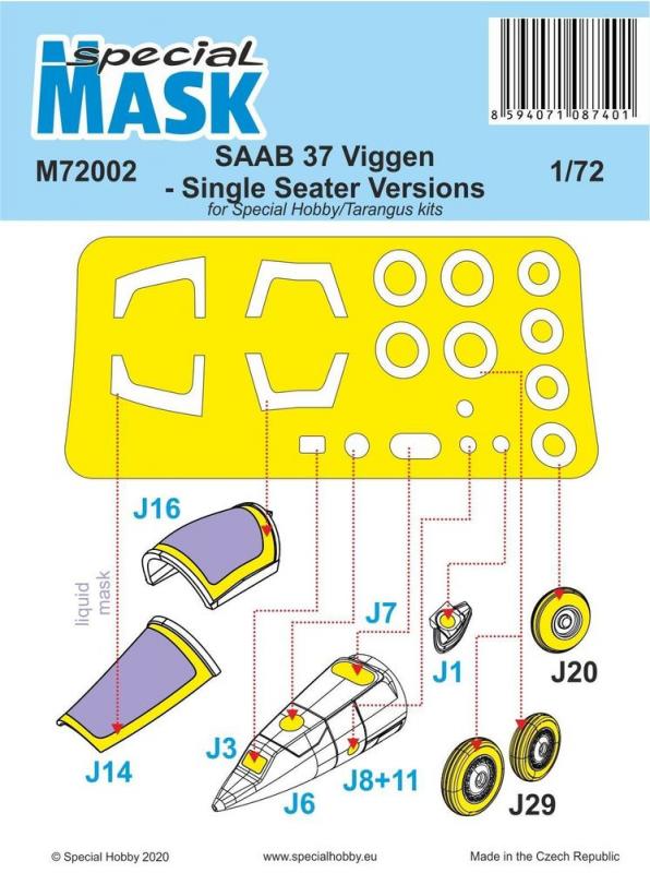 Single CD günstig Kaufen-SAAB 37 Viggen Single Seater - Mask. SAAB 37 Viggen Single Seater - Mask <![CDATA[Special Hobby / M72002 / 1:72]]>. 