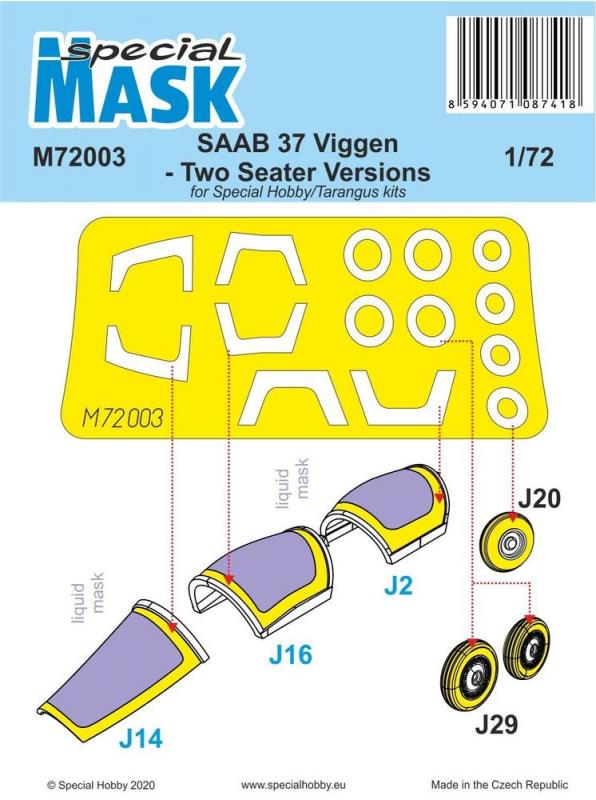 200 B günstig Kaufen-SAAB 37 Viggen Two Seater - Mask. SAAB 37 Viggen Two Seater - Mask <![CDATA[Special Hobby / M72003 / 1:72]]>. 