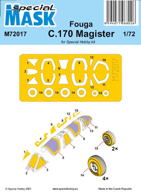 Fouga günstig Kaufen-Fouga C.170 Magister - Mask. Fouga C.170 Magister - Mask <![CDATA[Special Hobby / M72017 / 1:72]]>. 