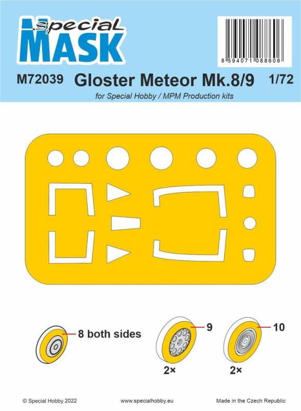 8594071088606 - Gloster Meteor Mk8 9 - Mask 8594071088606 - Gloster Meteor Mk8 9 - Mask