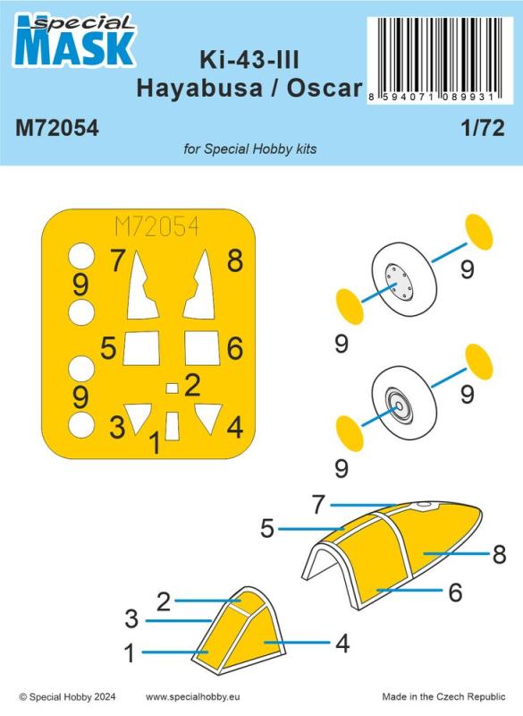 8594071089931 - Nakajima Ki-43-III Hayabusa - Mask 8594071089931 - Nakajima Ki-43-III Hayabusa - Mask