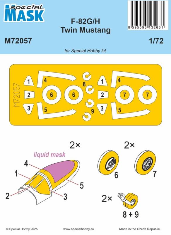 8595593132631 - F-82G H Twin Mustang - Mask 8595593132631 - F-82G H Twin Mustang - Mask