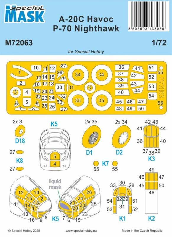 8595593133089 - A-20C Havoc   P-70 Nighthawk - Mask