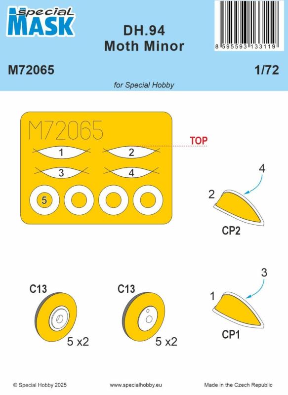 8595593133119 - DH94 Moth Minor - Mask