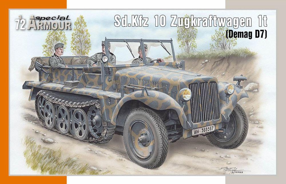 8594071087777 - Special Hobby 100-SA72021 - SdKfz 10 Zugkraftwagen 1t (Demag D7) in 172 8594071087777 - Special Hobby 100-SA72021 - SdKfz 10 Zugkraftwagen 1t (Demag D7) in 172