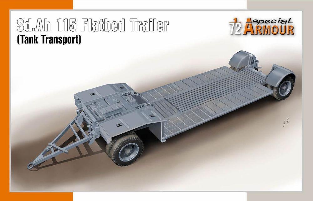 TANK günstig Kaufen-Sd.Ah 115 Flatbed Trailer (Tank Transport). Sd.Ah 115 Flatbed Trailer (Tank Transport) <![CDATA[Special Hobby / SA72022 / 1:72]]>. 