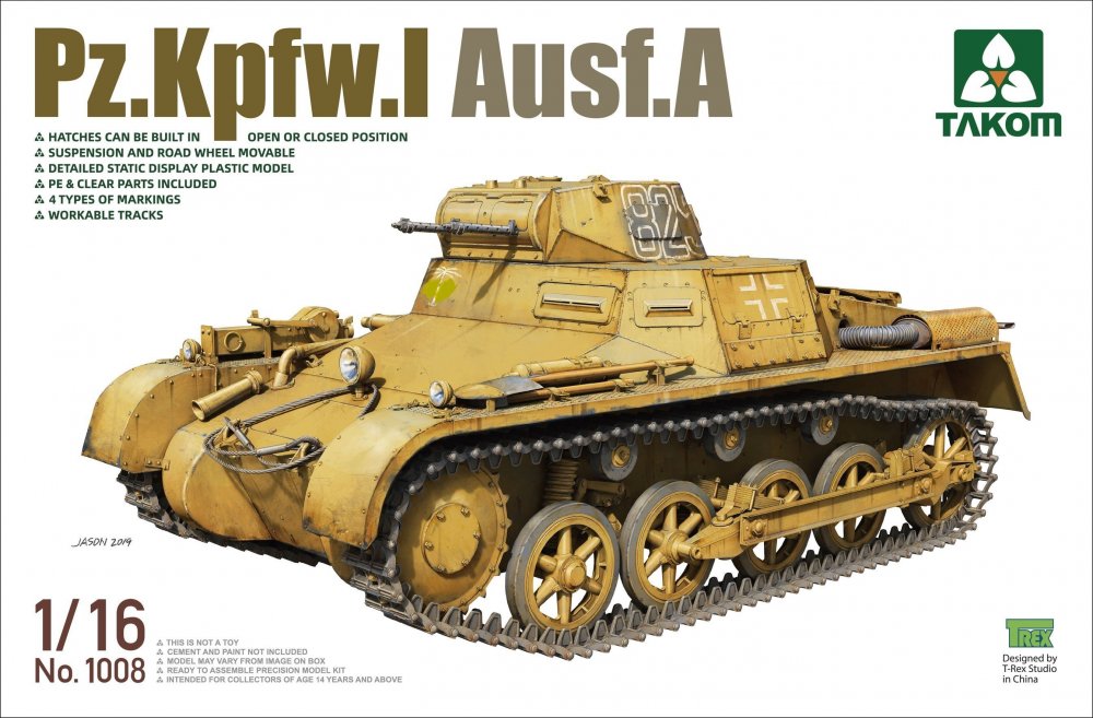 Kpfw.VI günstig Kaufen-Pz.Kpfw.I Ausf.A. Pz.Kpfw.I Ausf.A <![CDATA[Takom / TAK1008 / 1:16]]>. 