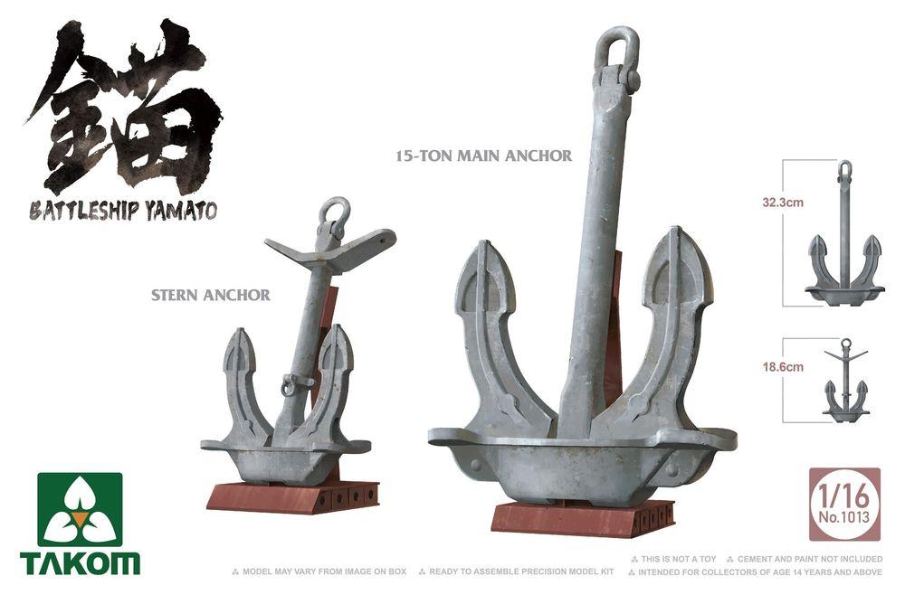 YAMATO günstig Kaufen-Battleship Yamato - Anchor. Battleship Yamato - Anchor <![CDATA[Takom / 1013 / 1:16]]>. 