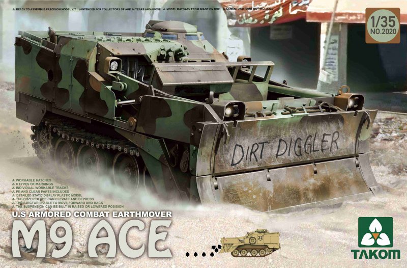 464/2020 günstig Kaufen-U.S.Armored Combat Earthover M9 ACE. U.S.Armored Combat Earthover M9 ACE <![CDATA[Takom / TAK-2020 / 1:35]]>. 