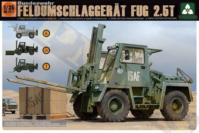 08/2021 günstig Kaufen-Bundeswehr Feldumschlaggerät FUG 2,5T. Bundeswehr Feldumschlaggerät FUG 2,5T <![CDATA[Takom / TAK-2021 / 1:35]]>. 